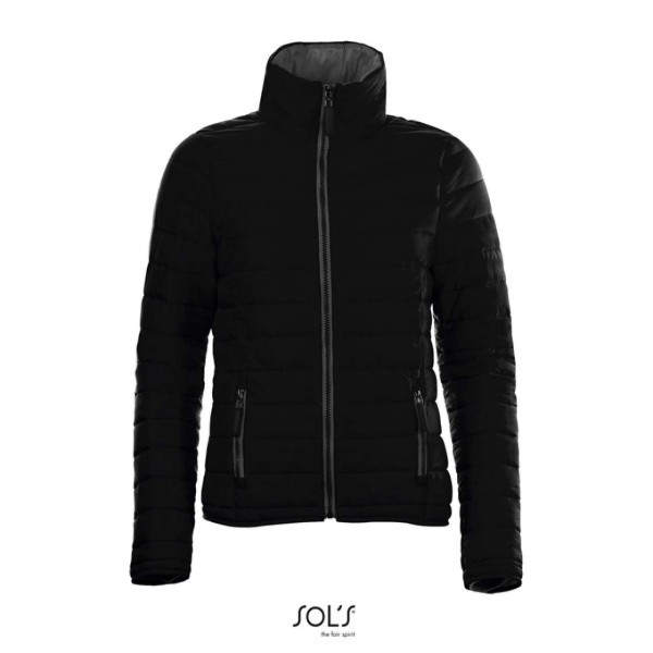 SOL'S RIDE WOMEN - LIGHT PADDED JACKET Fekete 