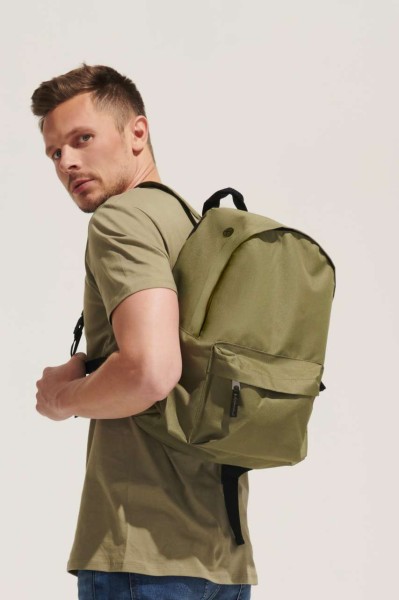 SOL'S RIDER - 600D POLYESTER RUCKSACK Kék 