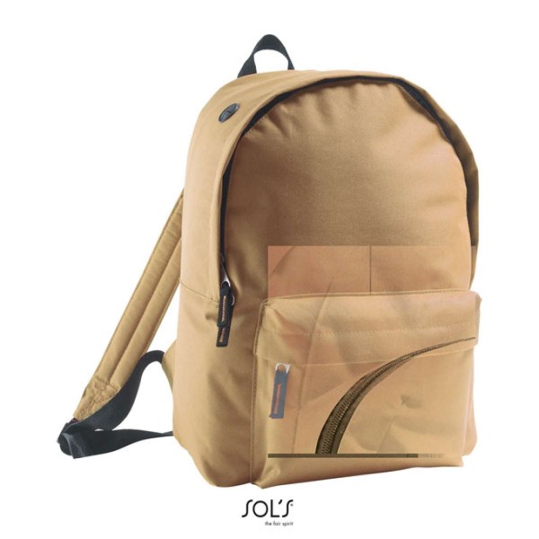 SOL'S RIDER - 600D POLYESTER RUCKSACK Barna 
