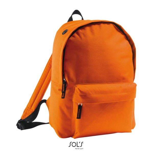SOL'S RIDER - 600D POLYESTER RUCKSACK Narancssárga 