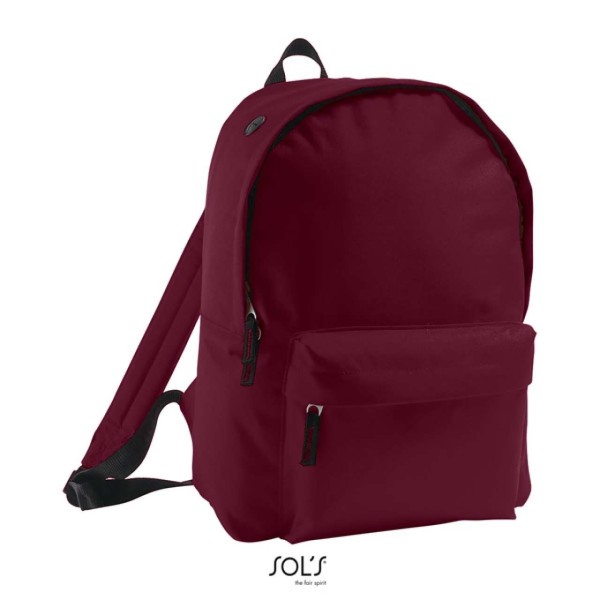 SOL'S RIDER - 600D POLYESTER RUCKSACK Piros 