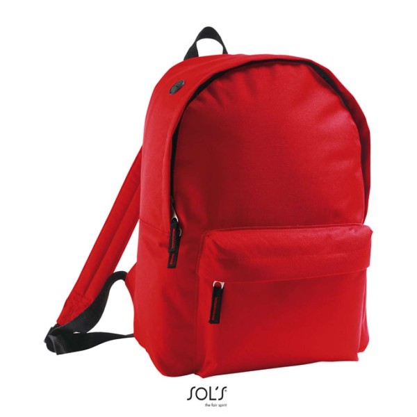 SOL'S RIDER - 600D POLYESTER RUCKSACK Piros 