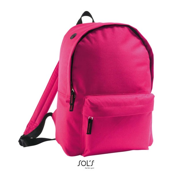 SOL'S RIDER - 600D POLYESTER RUCKSACK Rózsaszín 
