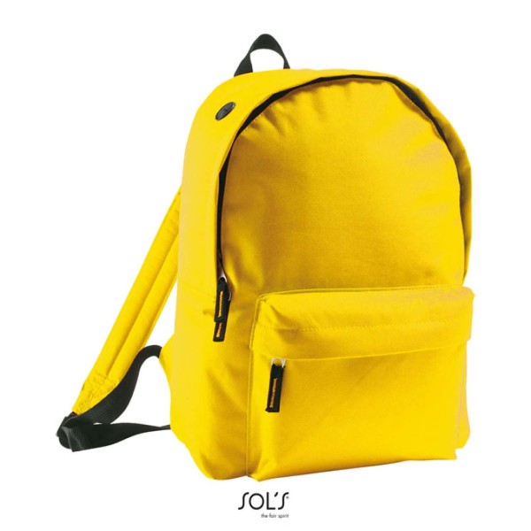 SOL'S RIDER - 600D POLYESTER RUCKSACK Sárga 