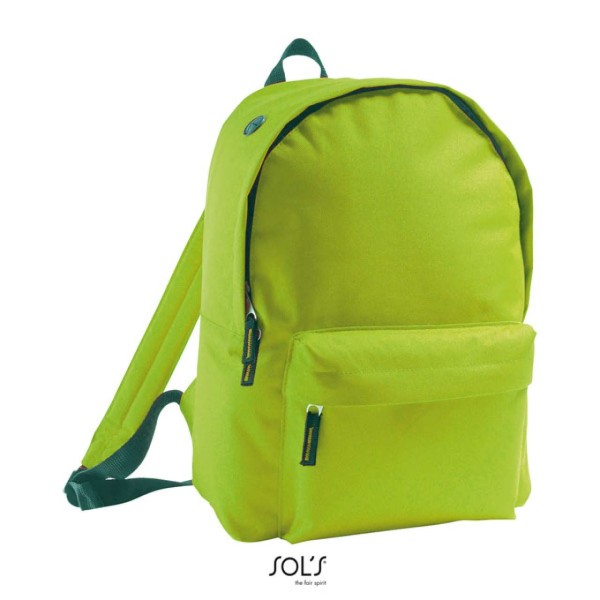 SOL'S RIDER - 600D POLYESTER RUCKSACK Zöld 
