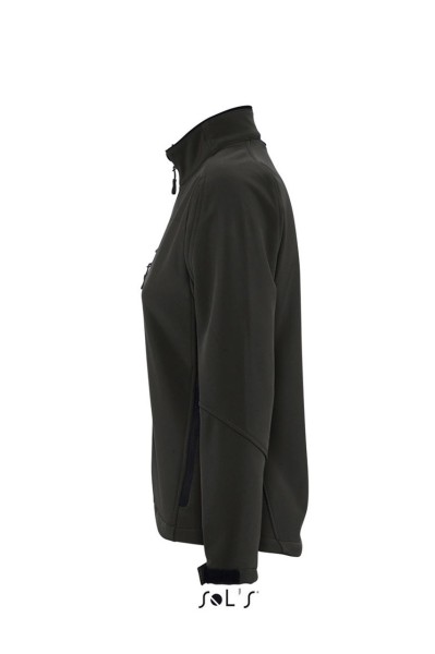 SOL'S ROXY - WOMEN'S SOFTSHELL ZIPPED JACKET Fekete 