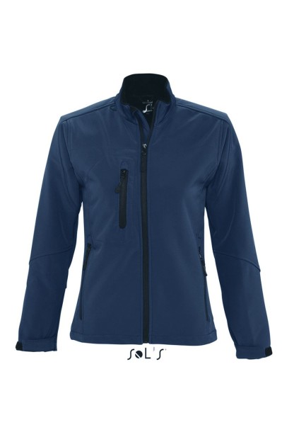 SOL'S ROXY - WOMEN'S SOFTSHELL ZIPPED JACKET Kék 