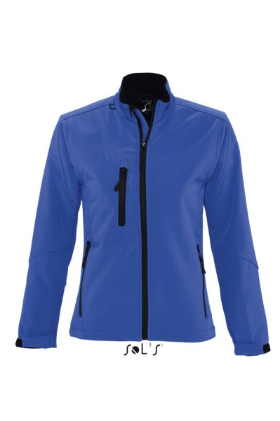 SOL'S ROXY - WOMEN'S SOFTSHELL ZIPPED JACKET Kék 