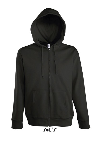 SOL'S SEVEN MEN - JACKET WITH LINED HOOD Fekete 