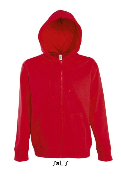 SOL'S SEVEN MEN - JACKET WITH LINED HOOD Piros 