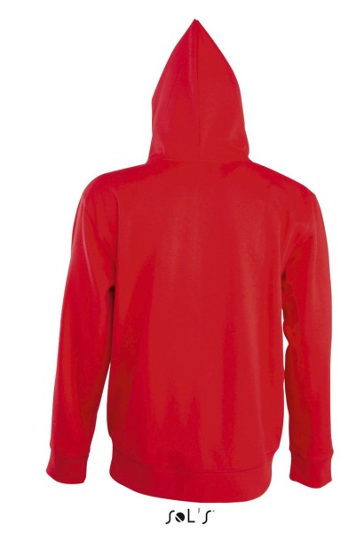 SOL'S SEVEN MEN - JACKET WITH LINED HOOD Piros 