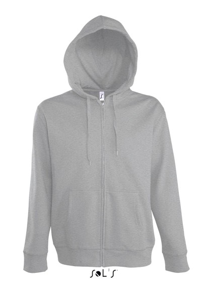 SOL'S SEVEN MEN - JACKET WITH LINED HOOD Szürke 