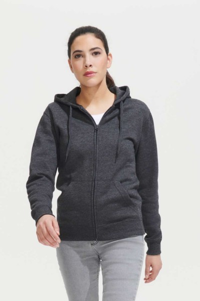 SOL'S SEVEN WOMEN - JACKET WITH LINED HOOD Kék 