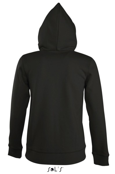 SOL'S SEVEN WOMEN - JACKET WITH LINED HOOD Fekete 