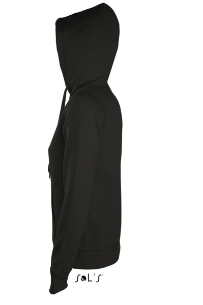 SOL'S SEVEN WOMEN - JACKET WITH LINED HOOD Fekete 