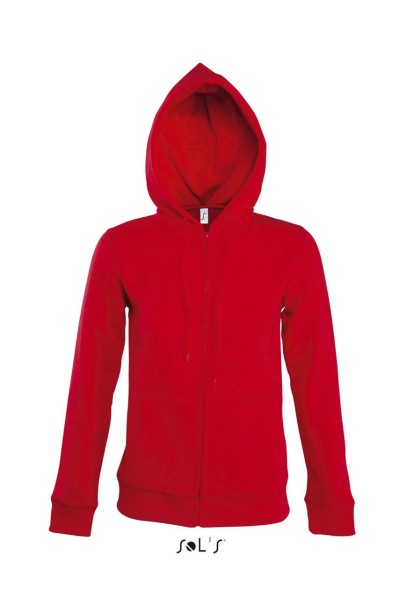 SOL'S SEVEN WOMEN - JACKET WITH LINED HOOD Piros 