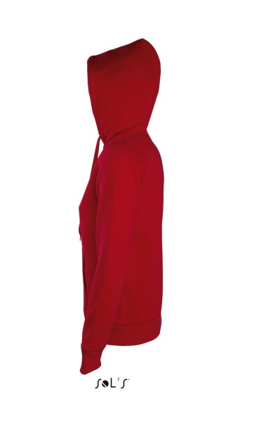 SOL'S SEVEN WOMEN - JACKET WITH LINED HOOD Piros 