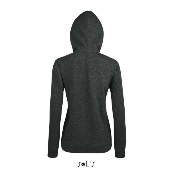 SOL'S SEVEN WOMEN - JACKET WITH LINED HOOD Szürke 