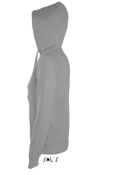 SOL'S SEVEN WOMEN - JACKET WITH LINED HOOD Szürke 