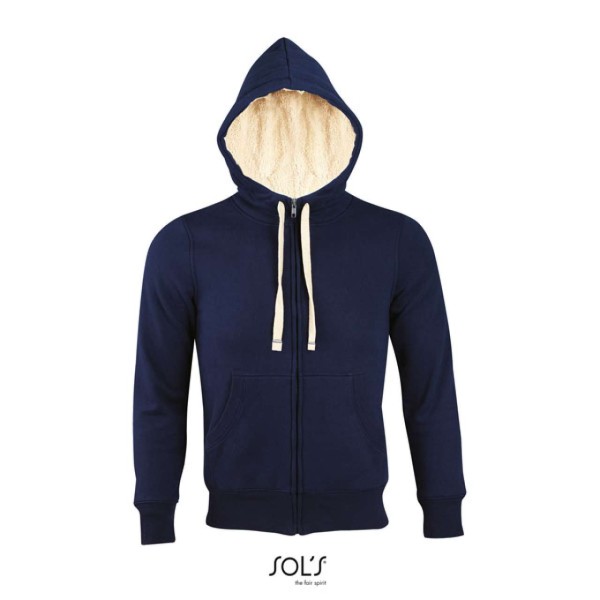 SOL'S SHERPA - UNISEX ZIPPED JACKET WITH "SHERPA" LINING Kék 