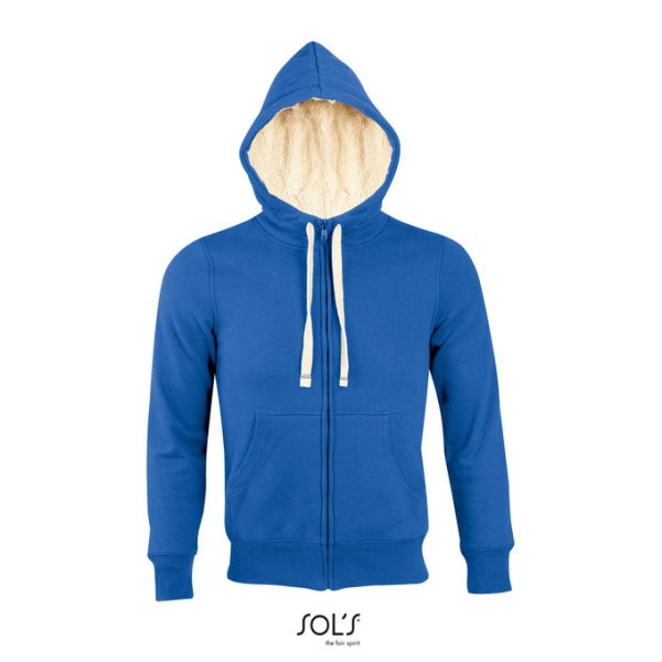 SOL'S SHERPA - UNISEX ZIPPED JACKET WITH "SHERPA" LINING Kék 