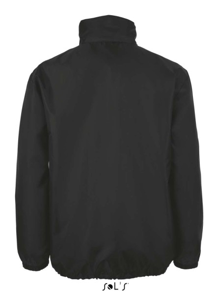 SOL'S SHIFT - UNISEX WATER REPELLENT WINDBREAKER Fekete 