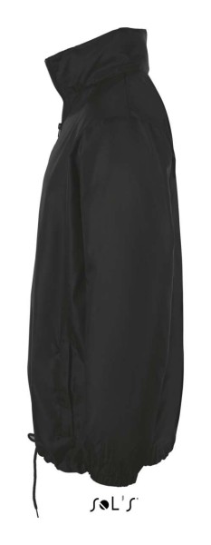 SOL'S SHIFT - UNISEX WATER REPELLENT WINDBREAKER Fekete 