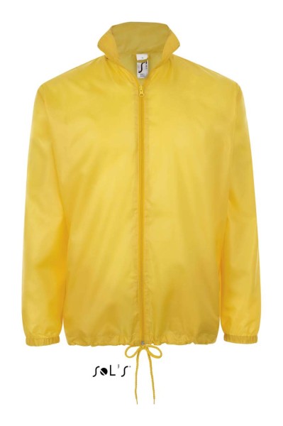 SOL'S SHIFT - UNISEX WATER REPELLENT WINDBREAKER Sárga 