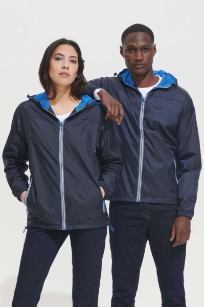 SOL'S SKATE - UNISEX LINED WINDBREAKER Kék 