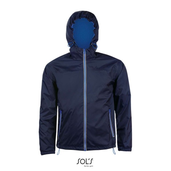 SOL'S SKATE - UNISEX LINED WINDBREAKER Kék 