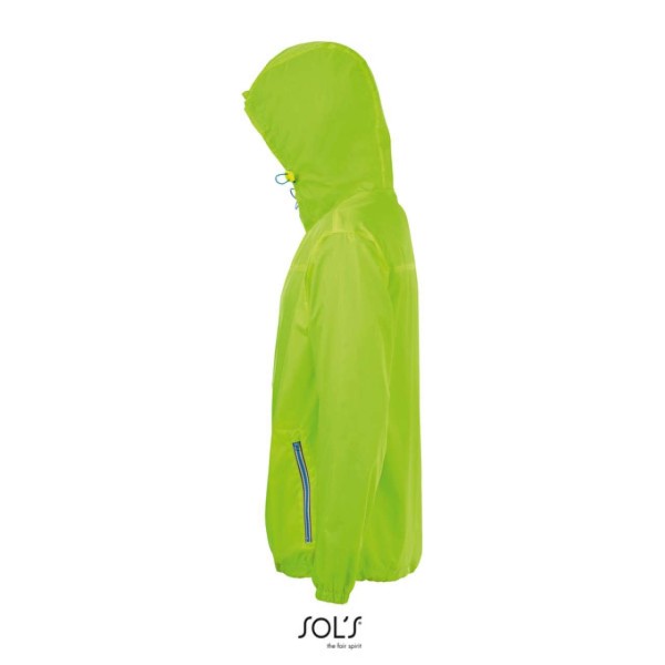 SOL'S SKATE - UNISEX LINED WINDBREAKER Zöld 