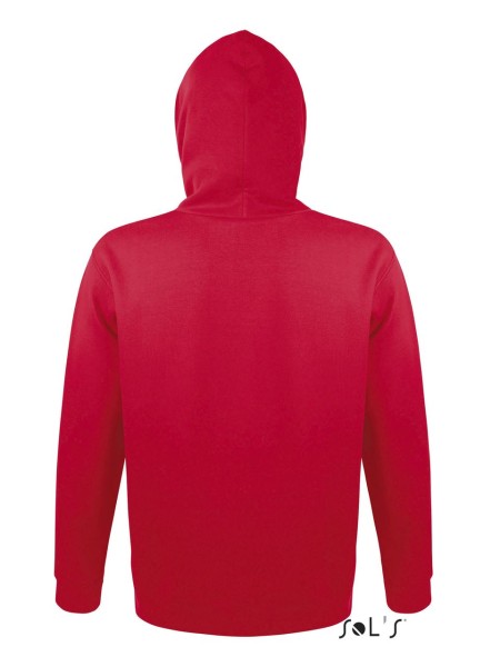SOL'S SNAKE - UNISEX HOODED SWEATSHIRT Piros 
