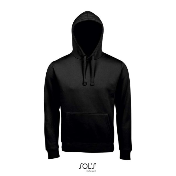 SOL'S SPENCER - HOODED SWEATSHIRT Fekete 