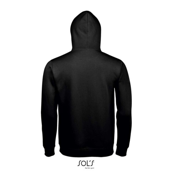 SOL'S SPENCER - HOODED SWEATSHIRT Fekete 