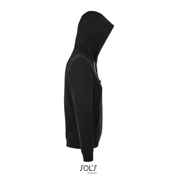 SOL'S SPENCER WOMEN - HOODED SWEATSHIRT Fekete 