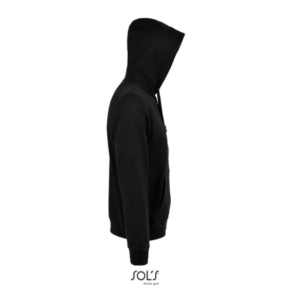 SOL'S SPIKE MEN - ZIP HOODIE Fekete 