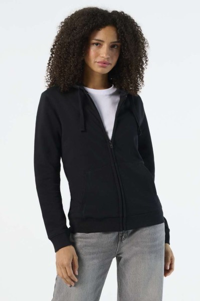 SOL'S SPIKE WOMEN - ZIP HOODIE Fekete 