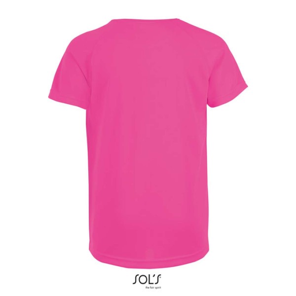 SOL'S SPORTY KIDS' - RAGLAN-SLEEVED T-SHIRT Rózsaszín 