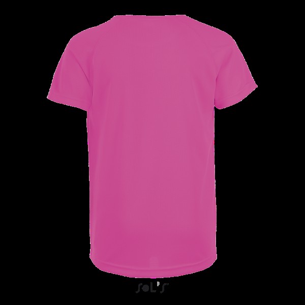 SOL'S SPORTY KIDS' - RAGLAN-SLEEVED T-SHIRT Rózsaszín 