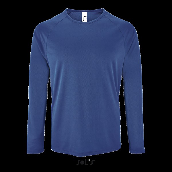 SOL'S SPORTY LSL MEN - LONG SLEEVE SPORTS T-SHIRT Kék 
