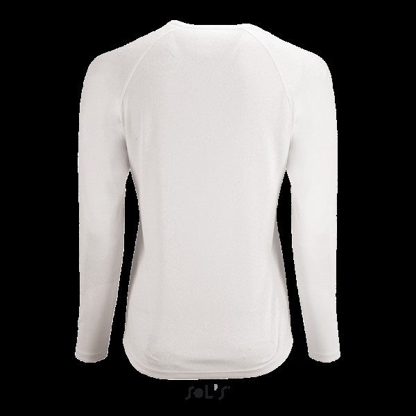 SOL'S SPORTY LSL WOMEN - LONG SLEEVE SPORTS T-SHIRT Fehér 