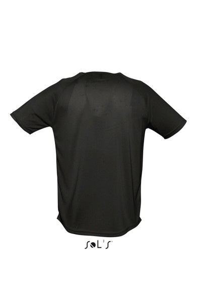 SOL'S SPORTY - RAGLAN SLEEVED T-SHIRT Fekete 