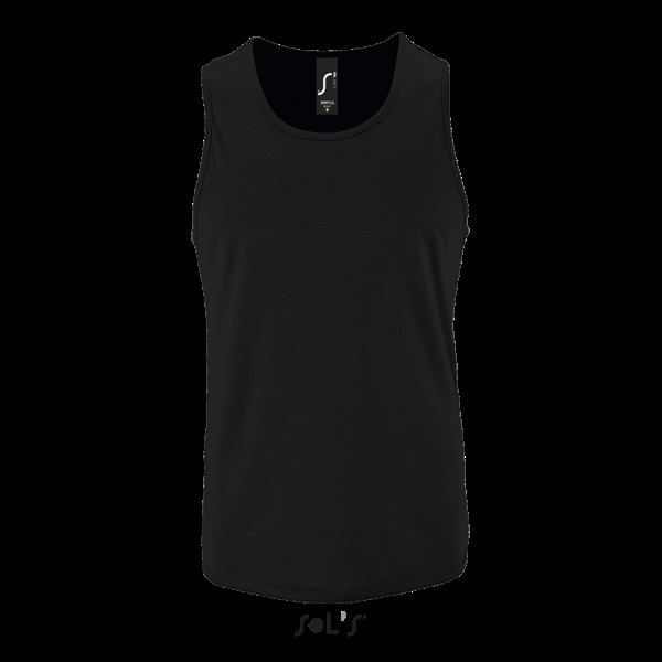 SOL'S SPORTY TT MEN - SPORTS TANK TOP Fekete 