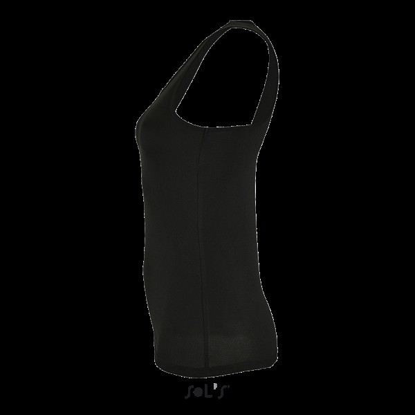SOL'S SPORTY TT WOMEN - SPORTS TANK TOP Fekete 