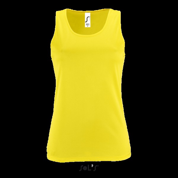 SOL'S SPORTY TT WOMEN - SPORTS TANK TOP Sárga 