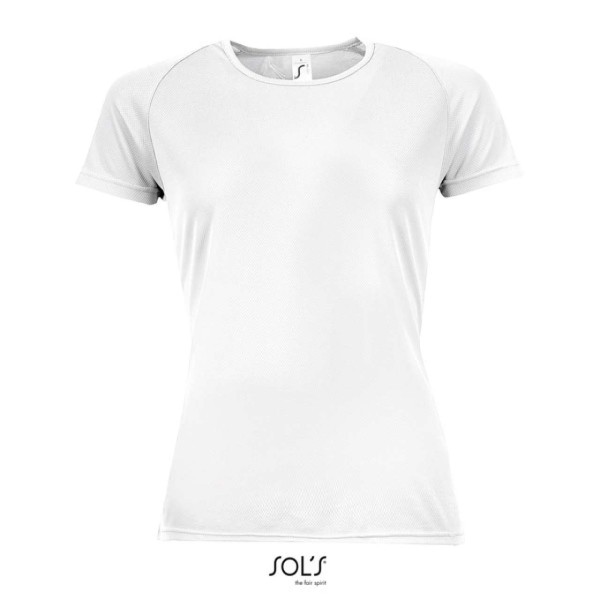 SOL'S SPORTY WOMEN - RAGLAN SLEEVED T-SHIRT Fehér 