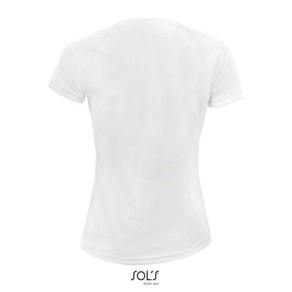 SOL'S SPORTY WOMEN - RAGLAN SLEEVED T-SHIRT Fehér 