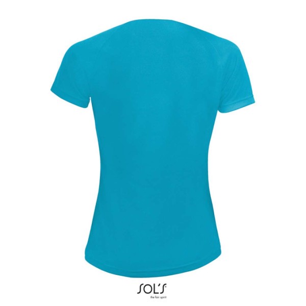 SOL'S SPORTY WOMEN - RAGLAN SLEEVED T-SHIRT Kék 