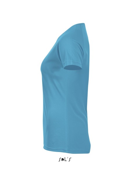 SOL'S SPORTY WOMEN - RAGLAN SLEEVED T-SHIRT Kék 
