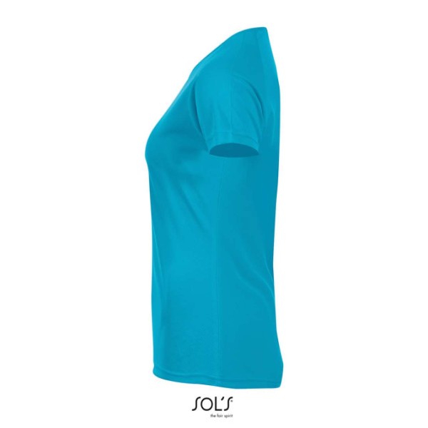 SOL'S SPORTY WOMEN - RAGLAN SLEEVED T-SHIRT Kék 